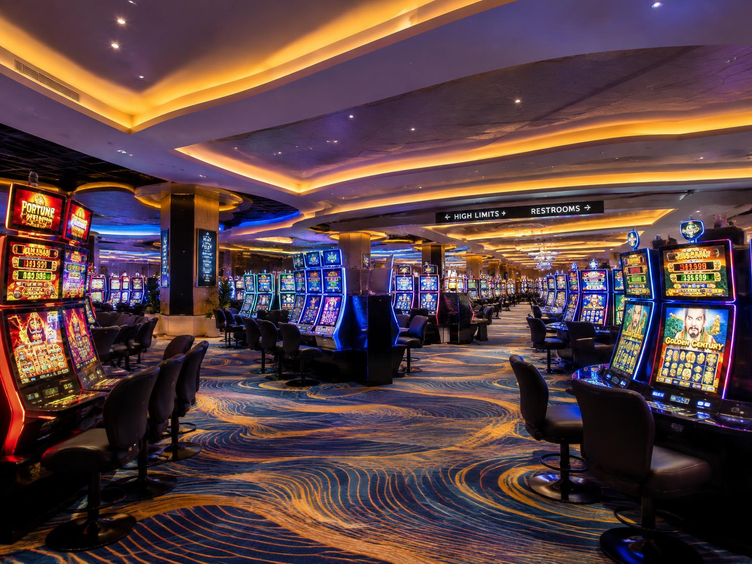 Casino gaming floor commercial lighting project