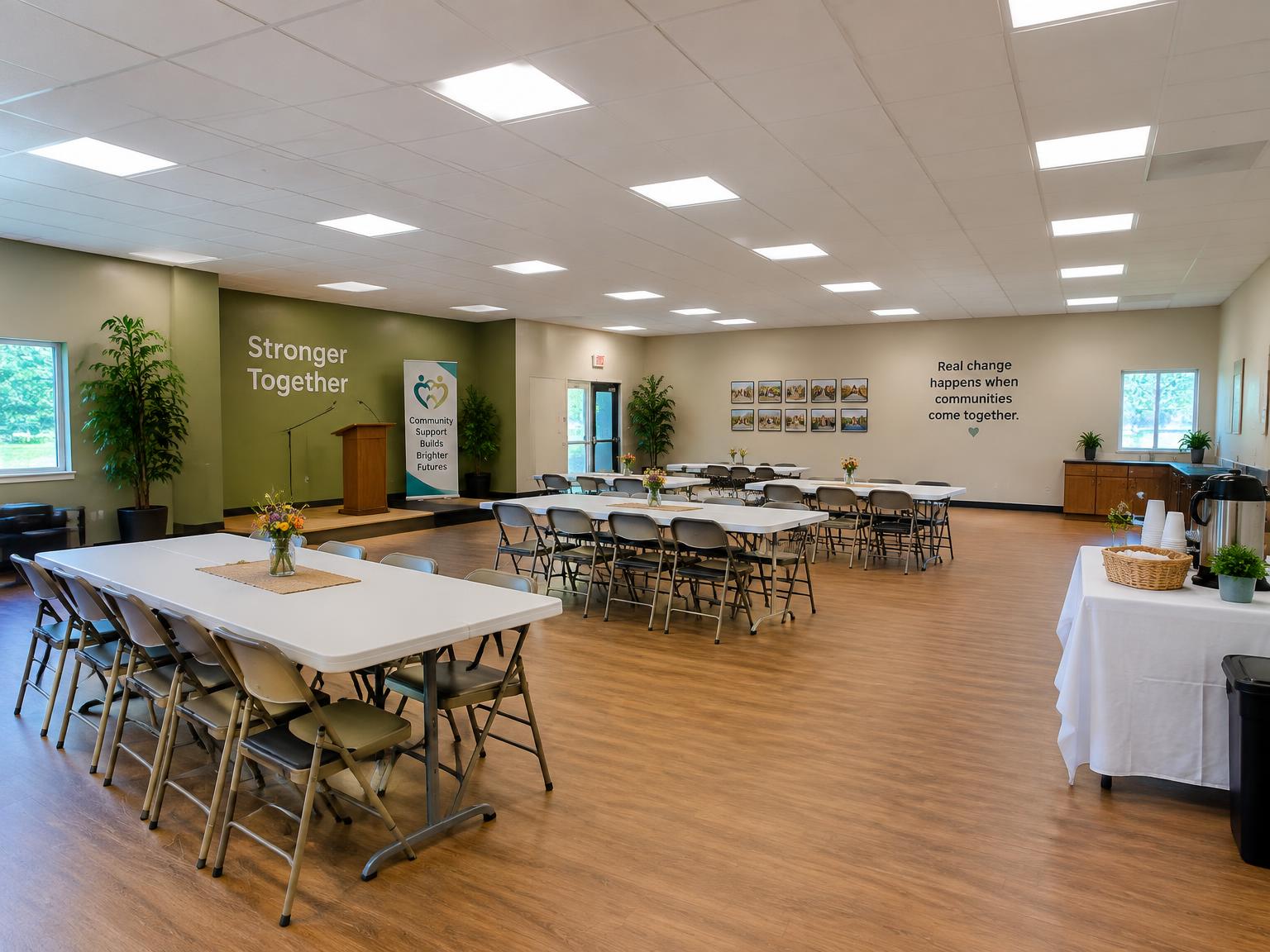 Nonprofit community center commercial lighting project